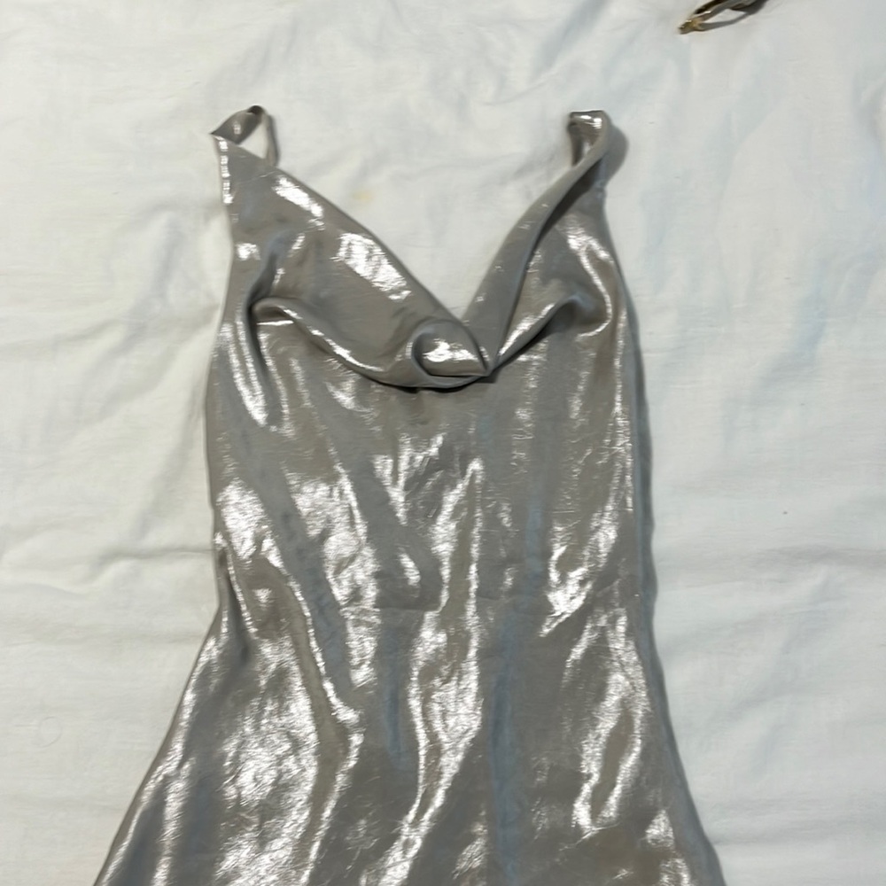 Zara Metallic Party Dress
